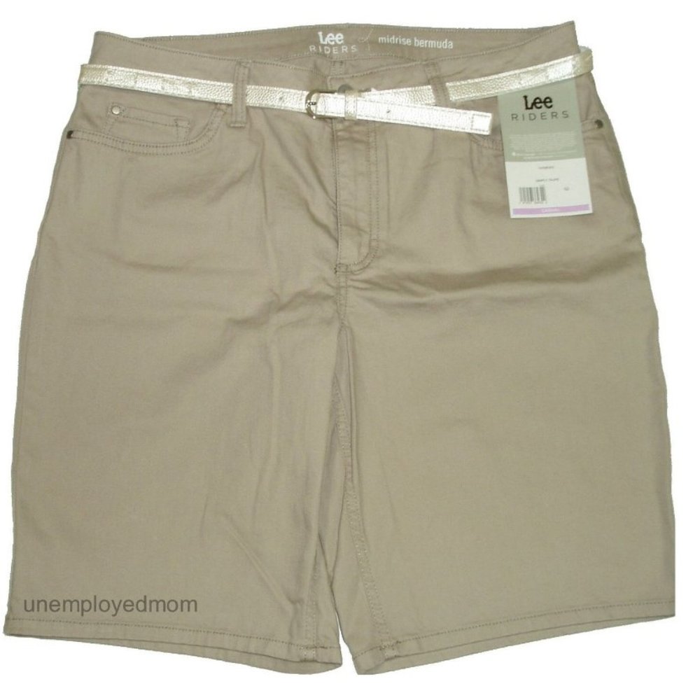 Simply Taupe Womens Bermuda Shorts
